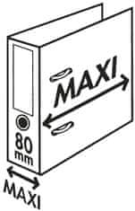 Esselte Zakladač pákový MAXI VIVIDA - A4+, šírka chrbta 8 cm, sivý