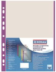 Donau Euroobaly U s farebným okrajom - A4, fialové, krupičkové, 40 mic, 100 ks