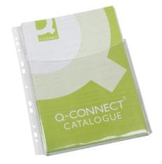 Q-Connect Euroobaly U na katalógy - A4, PP, 200 mic, predná strana do 3/4, 5 ks
