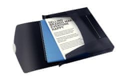 Esselte Box na spisy s gumičkou VIVIDA - A4, čierny
