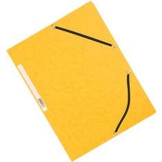 Q-Connect Dosky s chlopňami a gumičkou, žlté