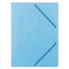 Donau Prešpánové dosky s chlopňami a gumičkou - A4, svetlo modré, 1 ks