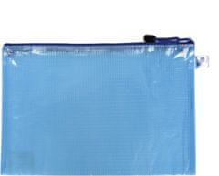 Karton P+P Kartón P+P Sieťovaná zipsová obálka Opaline A5 - 300 mic, 1 ks, modrá