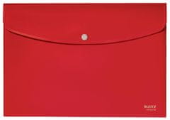 LEITZ Zakladacie puzdro s cvokom RECYCLE - A4, ekologické, červené