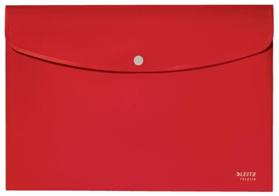LEITZ Zakladacie puzdro s cvokom RECYCLE - A4, ekologické, červené