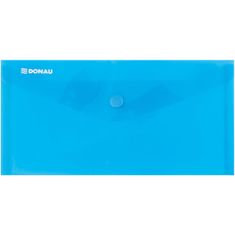 Donau Zakladacie púzdro s cvokom - DL, 180 mic, transparentne modré, 1 ks