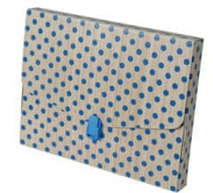 Emba Box na spisy A4 s modrou bodkou, 1 ks