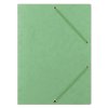 Prešpánové dosky s chlopňami a gumičkou - A4, svetlo zelené, 1 ks