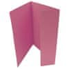 Papierové dosky s jednou chlopňou Office - A4, ružové, 20 ks
