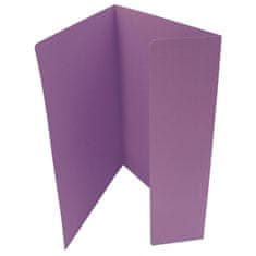 HIT Papierové dosky s jednou chlopňou Office - A4, fialové, 100 ks