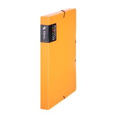 Karton P+P Kartón P+P Box plastový na spisy s gumičkou Opaline A4, transp. oranžový
