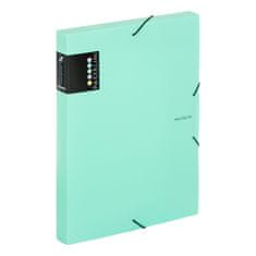 Karton P+P Kartón P+P Box na spisy s gumičkou Pastelini - A4, zelený, 3 cm