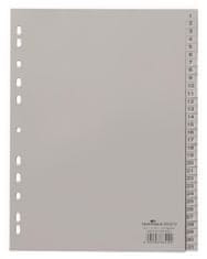 Durable Plastový rozlišovač - A4, sivý, 1-31