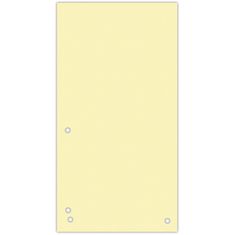 Donau Papierové rozlišovače - 1/3 A4, 235x105 mm, 100 ks, žlté