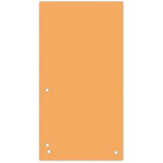 Donau Papierové rozlišovače - 1/3 A4, 235x105 mm, 100 ks, oranžové