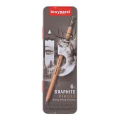 Bruynzeel Grafitové ceruzky Bruynzeel v kovovom obale 6ks