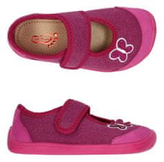 Dievčenské barefoot papuče ružové, 26