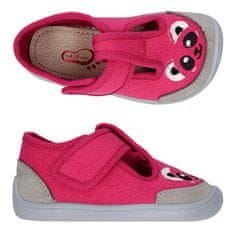Bar3Foot Dievčenské barefoot papuče prezuvky ružové, 21