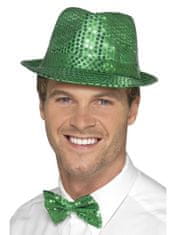 Smiffys Párty klobúk zelený s trblietkami