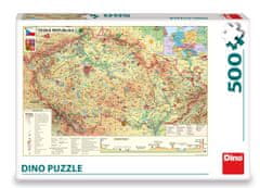 DINO Puzzle Mapa české republiky 500 puzzle