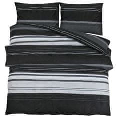 Vidaxl Súprava obliečok čierno-biela 220x240 cm bavlna