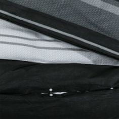 Vidaxl Súprava obliečok čierno-biela 155x220 cm bavlna