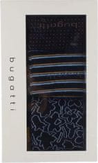 BUGATTI 3 PACK - pánske ponožky 6366X-610 black (Veľkosť 39-42)
