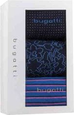 BUGATTI 3 PACK - pánske ponožky 6366X-545 navy (Veľkosť 39-42)