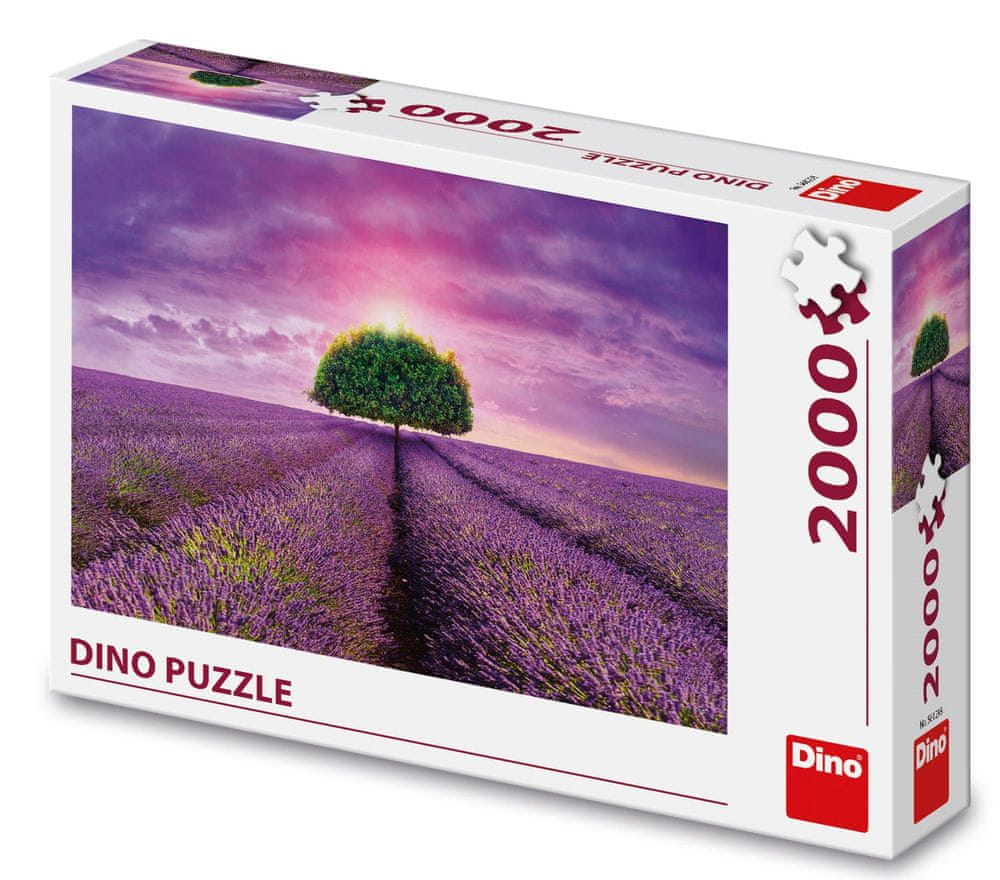 DINO Puzzle levanduľové pole 2000