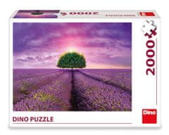 DINO Puzzle levandulové pole 2000