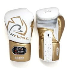 Noah Šnurovanie Boxerské rukavice RIVAL RS100 Professional - bielo/zlaté