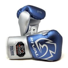 Noah Šnurovanie Boxerské rukavice RIVAL RS100 Professional - modré/strieborné
