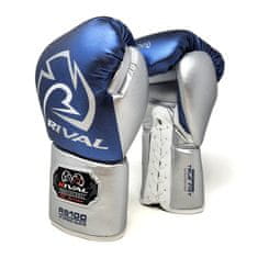 Noah Šnurovanie Boxerské rukavice RIVAL RS100 Professional - modré/strieborné