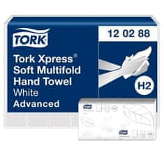 Tork Papierové uteráky "Xpress Soft Multifold", biela, skladané, 2 vrstvové, H2 systém