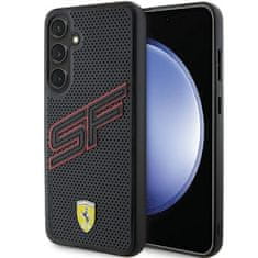 Ferrari Zadný kryt Big SF Perforated FEHCS24SPINK pre Samsung Galaxy S24 Black