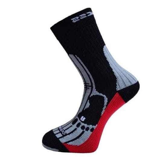 Progress Ponožky MERINO turistické čierno / šedé - 3-5