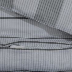 Vidaxl Súprava obliečok na paplón sivá 240x220 cm bavlna