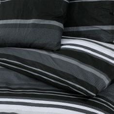 Vidaxl Súprava obliečok čierno-biela 220x240 cm bavlna