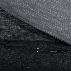 Vidaxl Súprava obliečok tmavosivá 140x200 cm bavlna
