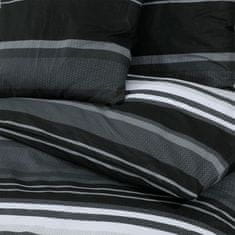 Vidaxl Súprava obliečok čierno-biela 200x220 cm bavlna