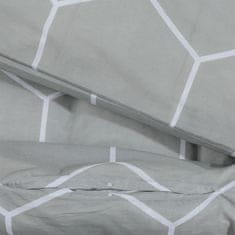 Vidaxl Súprava obliečok sivá 220x240 cm bavlna