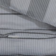 Vidaxl Súprava obliečok na paplón sivá 200x200 cm bavlna