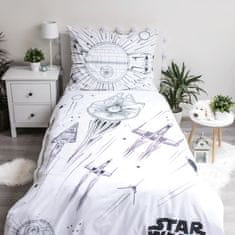 Jerry Fabrics Obliečky Star Wars Death Star svietiaci efekt 140x200, 70x90 cm