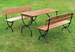 Rojaplast BRAVO 2 drevené záhradné lavice a stôl 160 cm 245