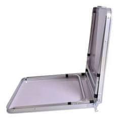 Rojaplast Campingový SET - stôl 120x60cm + 4 stoličky, hliník XH120604