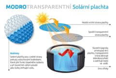 Marimex Solárna plachta modro-transparentná pre kruhové vírivé bazény s priemerom hladiny 1,60 m
