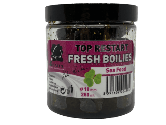 Lk Baits Fresh Boilie TopRestart Sea Food 14mm 150ml