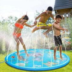 Netscroll Nafukovací bazén s vodnou fontánou, nafukovacia podložka vhodná pre deti a domáce zvieratá, skvelé ochladenie a hra zároveň, nápad na darček, vhodný na pláži alebo na trávniku, FunPool