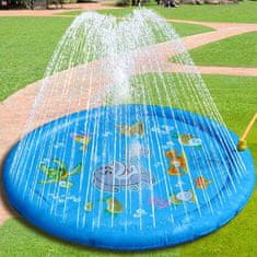 Netscroll Nafukovací bazén s vodnou fontánou, nafukovacia podložka vhodná pre deti a domáce zvieratá, skvelé ochladenie a hra zároveň, nápad na darček, vhodný na pláži alebo na trávniku, FunPool