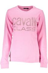 Cavalli Class  Perfektná Dámska Mikina Ružová Farba: ružová, Veľkosť: XS